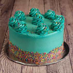 Turquoise Cake Turquoise Shimmer Celebration – ele Cake Co
